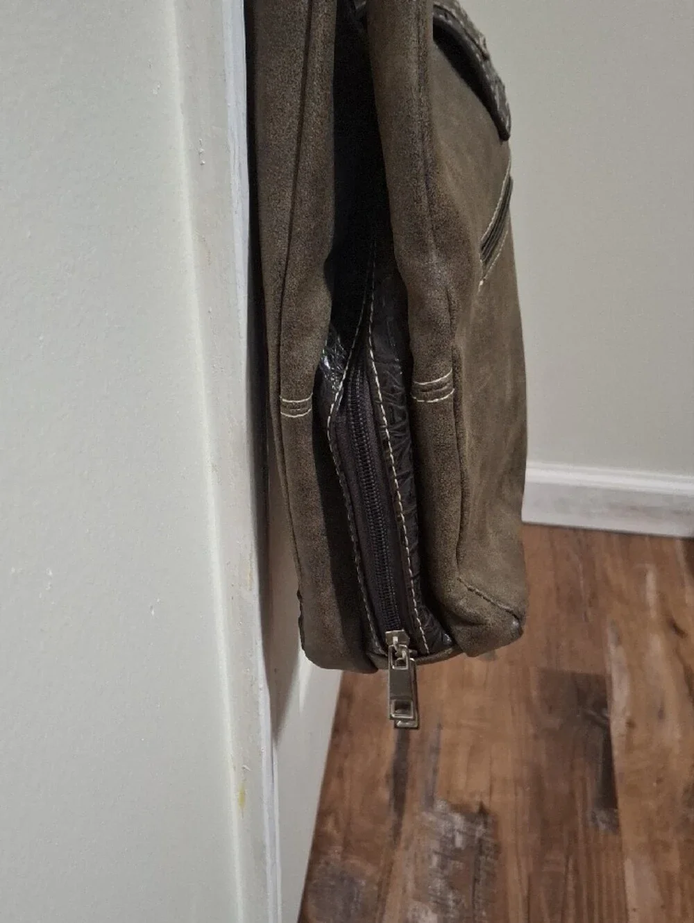 Western Style Brown Embellished Hobo Bag